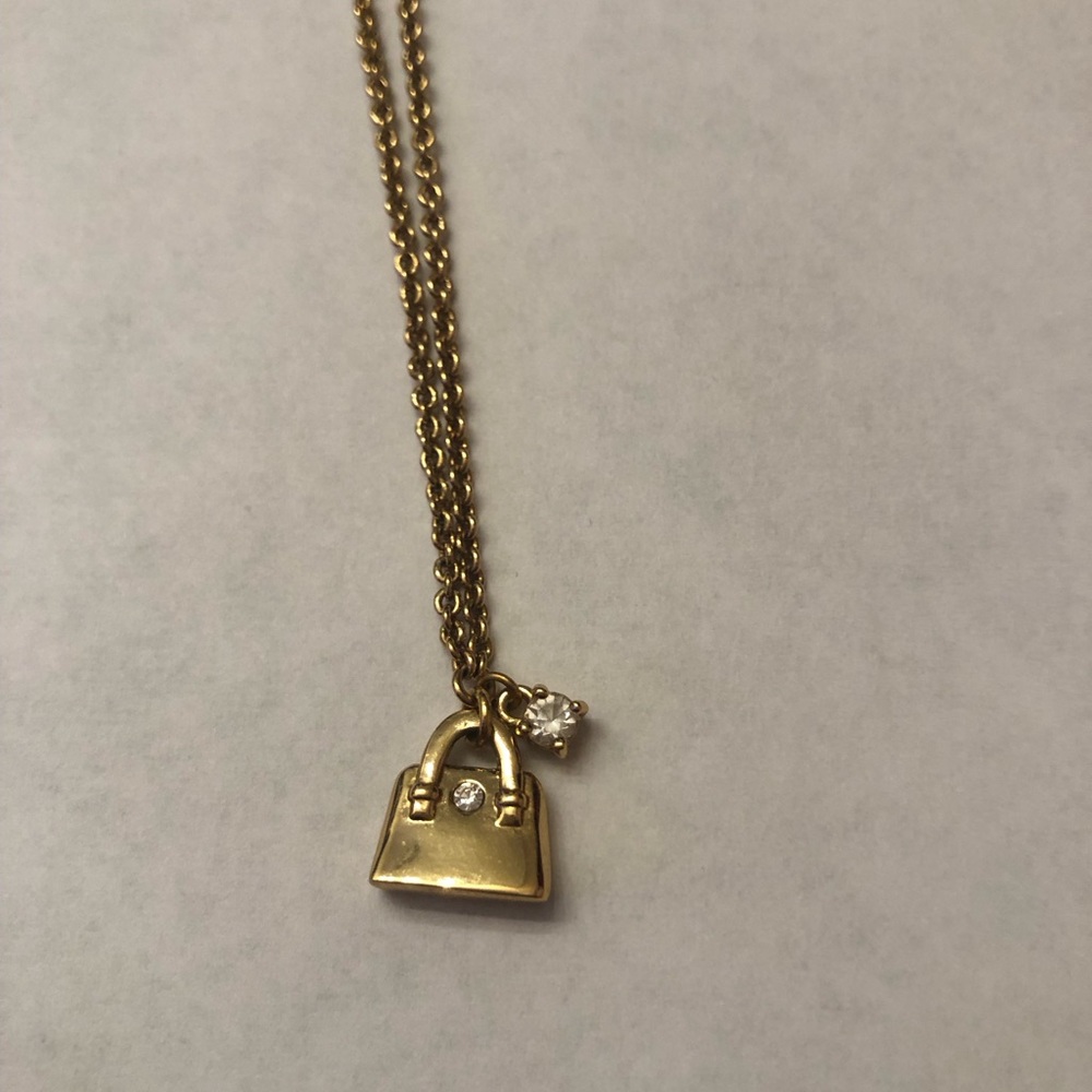 Gold Purse Necklace -Kate Spade